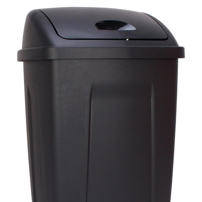 Mainstays 13 Gallon Trash Can, Plastic Swing Top Kitchen Trash Can