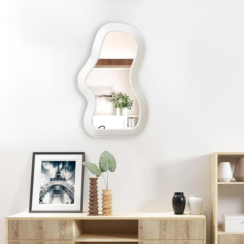 Wall-Mounted Mirror, Creative Unique Decorative Mirrors, Funky Wavy Mirror 16.14