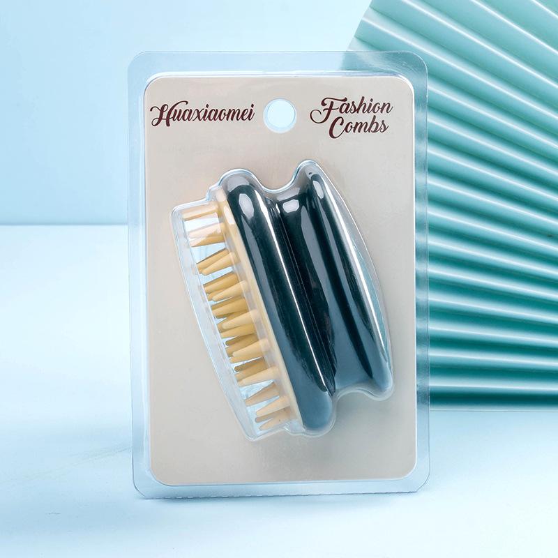 Scalp Meridian Comb for Head Cleaning and Massage, a Silicone Shampoo Brush for Both Men and Women's Home Use.