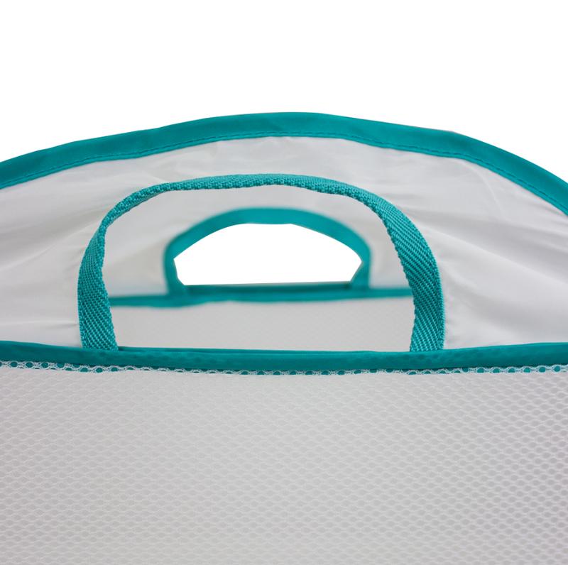 White Mesh Pop-up Laundry Basket 21