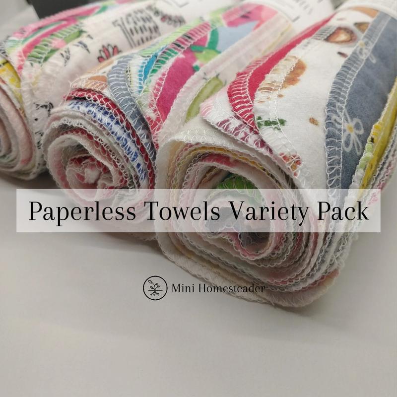 Reusable Paperless Towels 12 pack - clearance variety pack