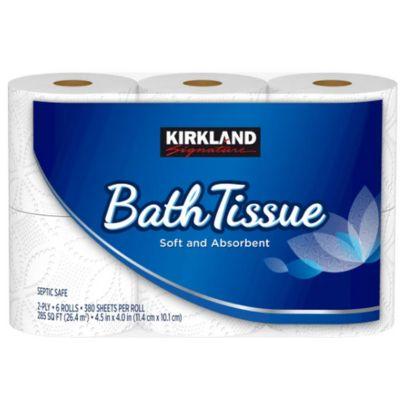 Kirkland Signature Bath Tissue, 2-Ply, 380 Sheets, 30 Rolls, New