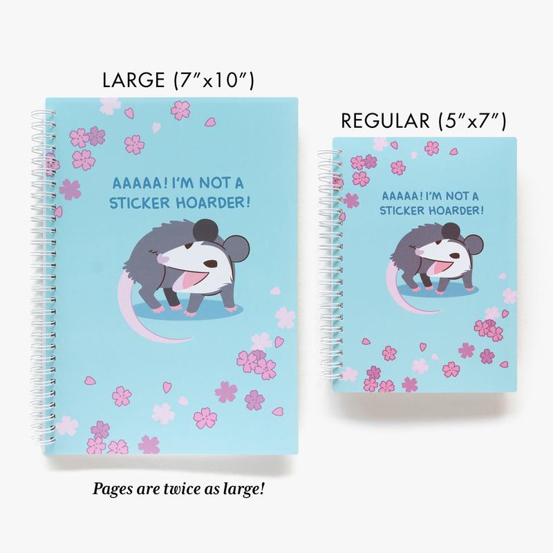 MD Cherry 'Possum Reusable Sticker Book (Openable Binding Available)