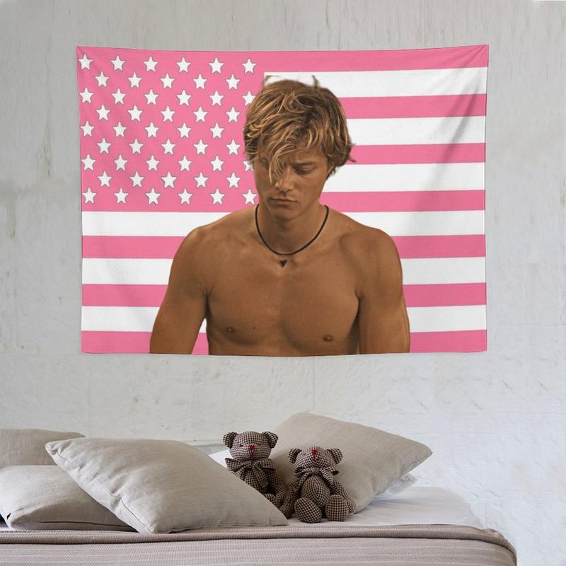 JJ Maybank Tapestry Outer Banks Poster Pink Flag Background Blanket Dormitory Room Bedside Living Room Rudy Pankow Wall Cover Party Decorations