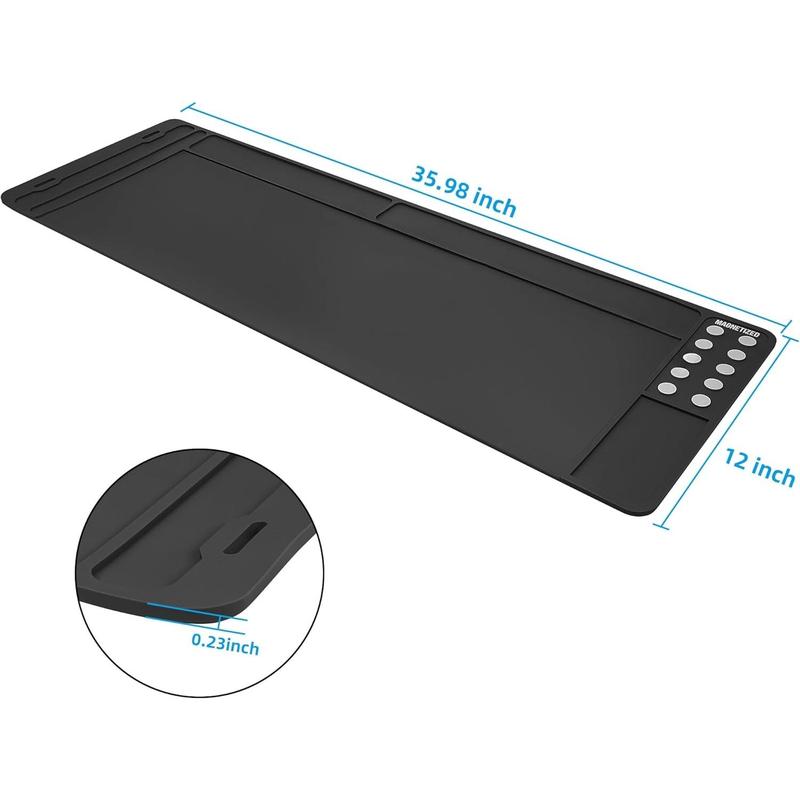 Rifle Gun Cleaning Mat, Anti-Slip Rubber Tactical Magnetic Mat, Gun Maintenance Mat,Gun Maintenance Mat for Gun Cleaning Kits 36