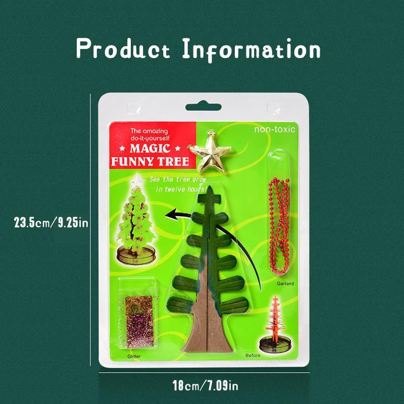 Magic Tree Design Christmas Tree, 1 Count Magical Watering Will Blossom Paper Tree, Festive & Party Supplies for Home Party Decor