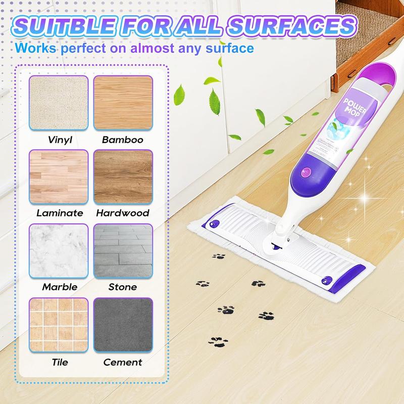 20 Count Power Mop Refills Compatible with Swiffer Power Mop Multi-Surface Mop, Disposable Power Floor Mop Pads, Spray PowerMop Mopping Pad Refills for Floor Cleaning