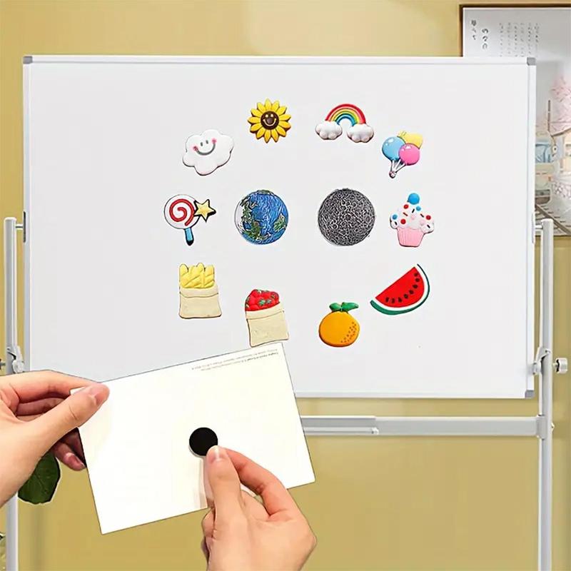 Round Sticky Magnet, 50pcs Magnetic Stickers, Blackboard Magnet, Refrigerator Magnet, Great for Home, Office, School