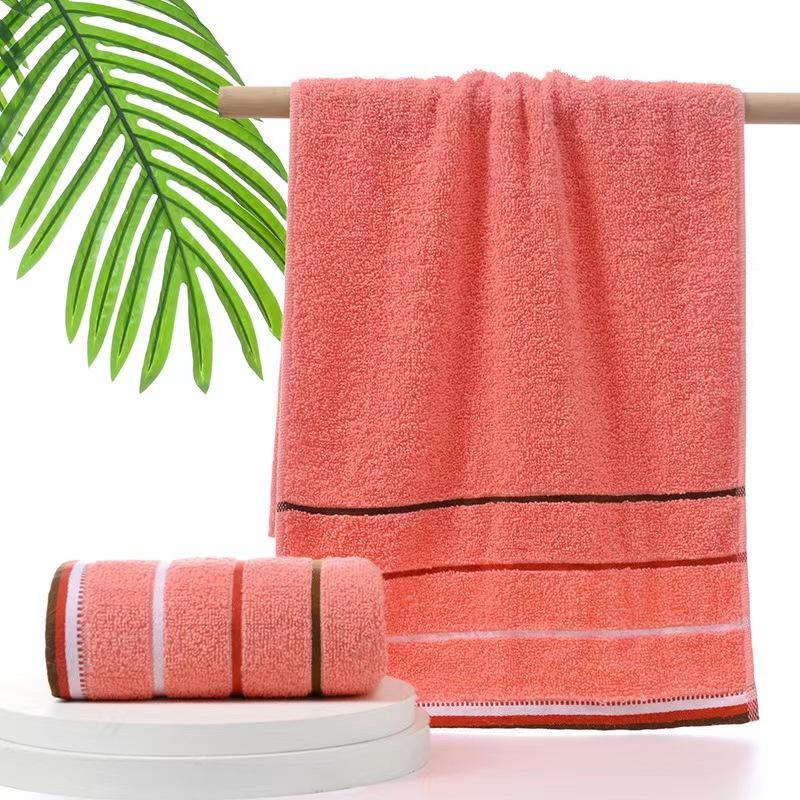 Soft Absorbent Hand Towel, 4 Counts set Striped Pattern Quick Drying Towel, Bathroom Supplies for Home Hotel Salon Dormitory