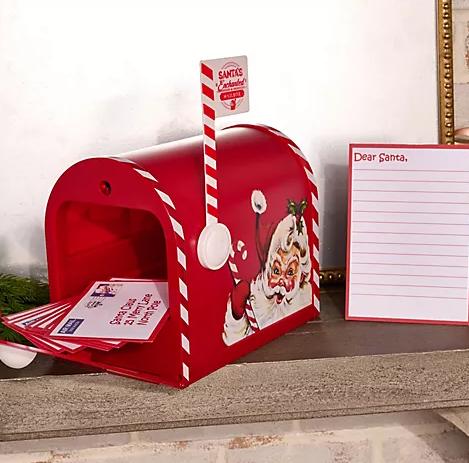 Mr. Christmas Santa's Enchanted Mailbox with Stationery