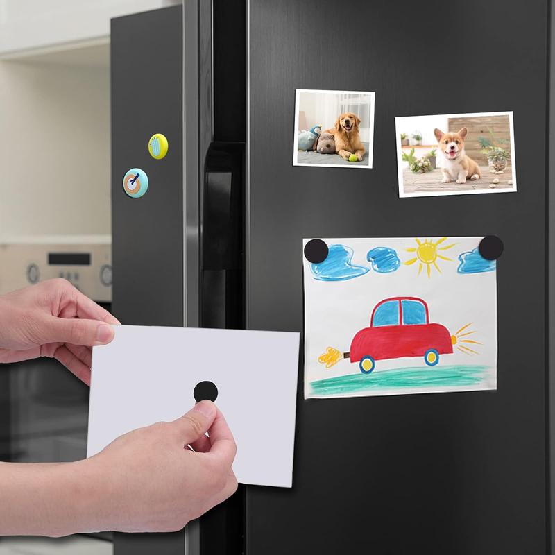 Round Sticky Magnet, 50pcs Magnetic Stickers, Blackboard Magnet, Refrigerator Magnet, Great for Home, Office, School