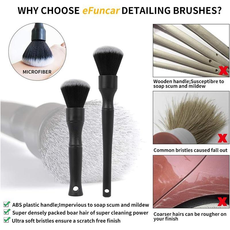 Car Detail Brush Set, Universal Car Detail Brush Set, Car Interior Cleaning Detail Brush, Professional Car Cleaning Tool for  Car Home