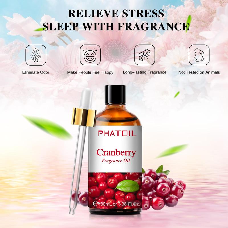 100ml Cranberry Scented Essential Oil, Aromatherapy Essential Oil, Fragrance for Home Decor, Room Fragrance, Air Freshener