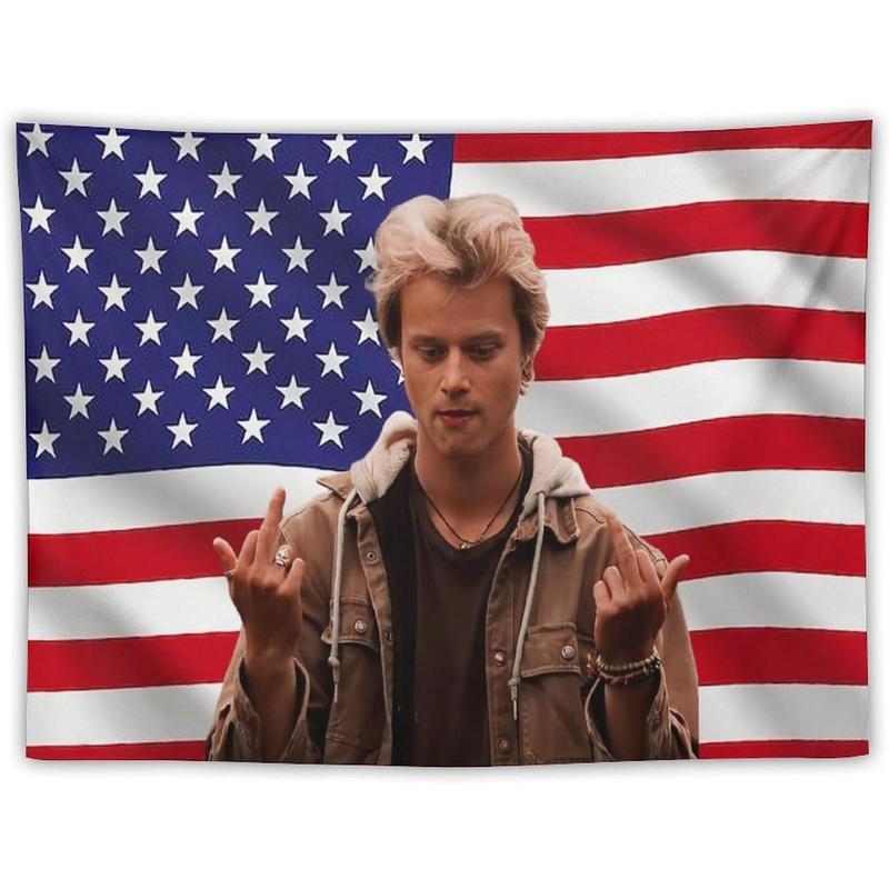 Art Tapestry American JJ Star Maybank Flag Tapestry Flag Poster Blanket for College Dorm Cave Bedroom Living Room Office Party Decor Merch Fan Gift 30