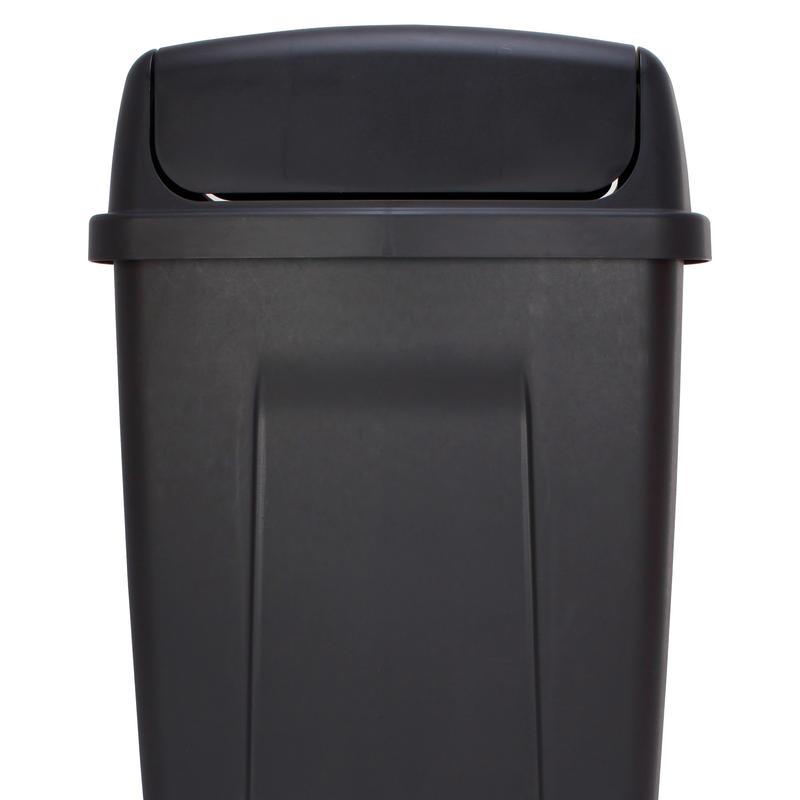 Mainstays 13 Gallon Trash Can, Plastic Swing Top Kitchen Trash Can