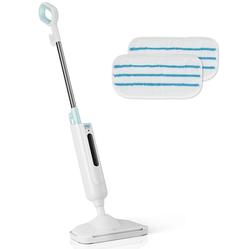 Crafted Comforts Co. Steam Mop for Floor Cleaning - Lightweight Hardwood Tile Laminate Floors Cleaner with 2 Washable Pads