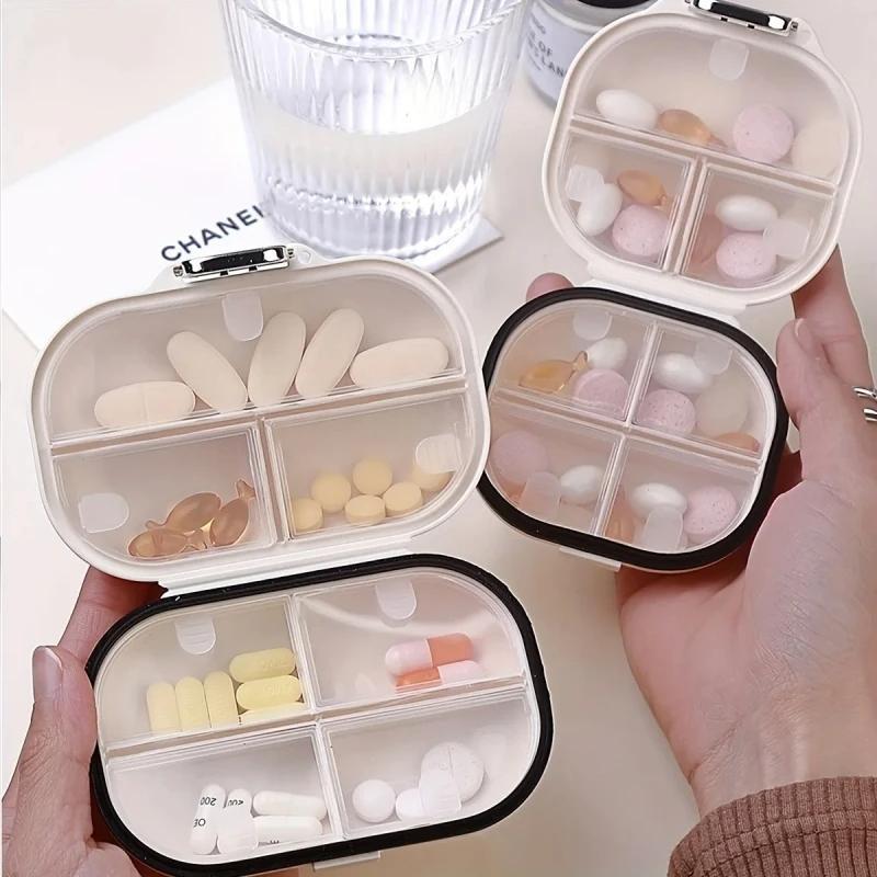 Portable Pill Storage Box, 1 Count 7-grid Pill Organizer, Weekly Pill Storage Box, Jewelry Storage Box, Home Organizer for Travel