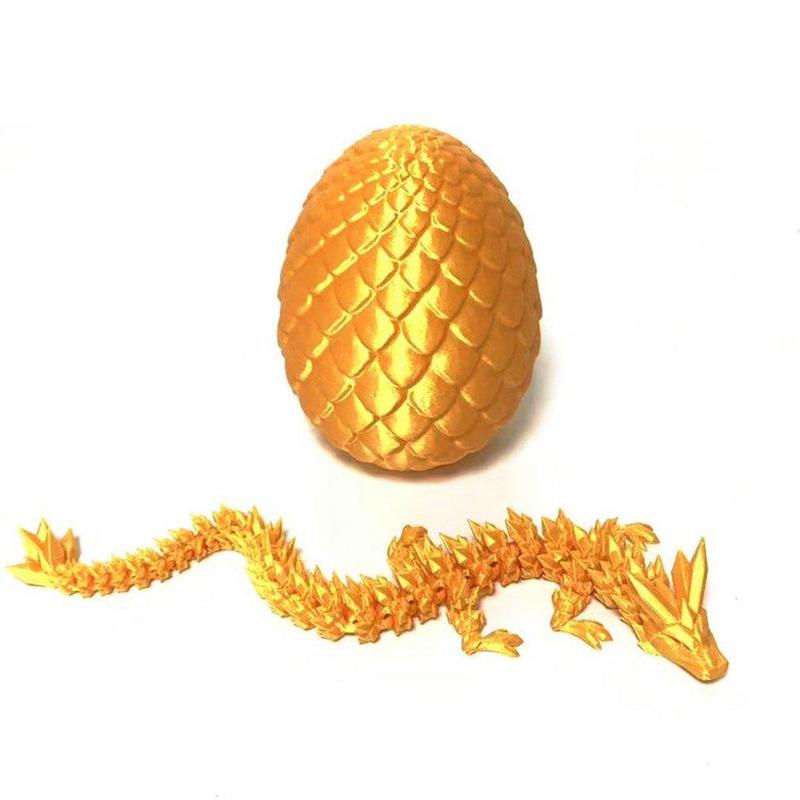 Room Decor 3D Printing Dragon Design Easter Decorations, 1 2 Counts Easter Basket Stuffers Dragon Ornaments with Dragon Egg Set, Summer Decor 2024 Decoration, Halloween Decor