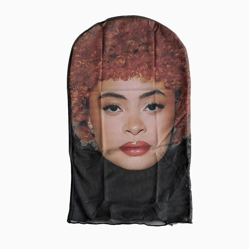 Halloween See Through Breathable Mesh Face Mask - Anita Max Wynn Adjustable Trucker Hat