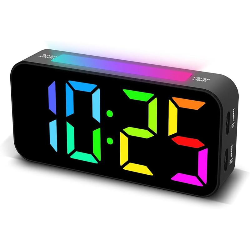 Loud  Clocks for Bedrooms Heavy Sleepers, Digital Clock with Night Light, Large Display, Dual , Snooze, Dimmable Bedside  Clock for  Teens Boys Girls