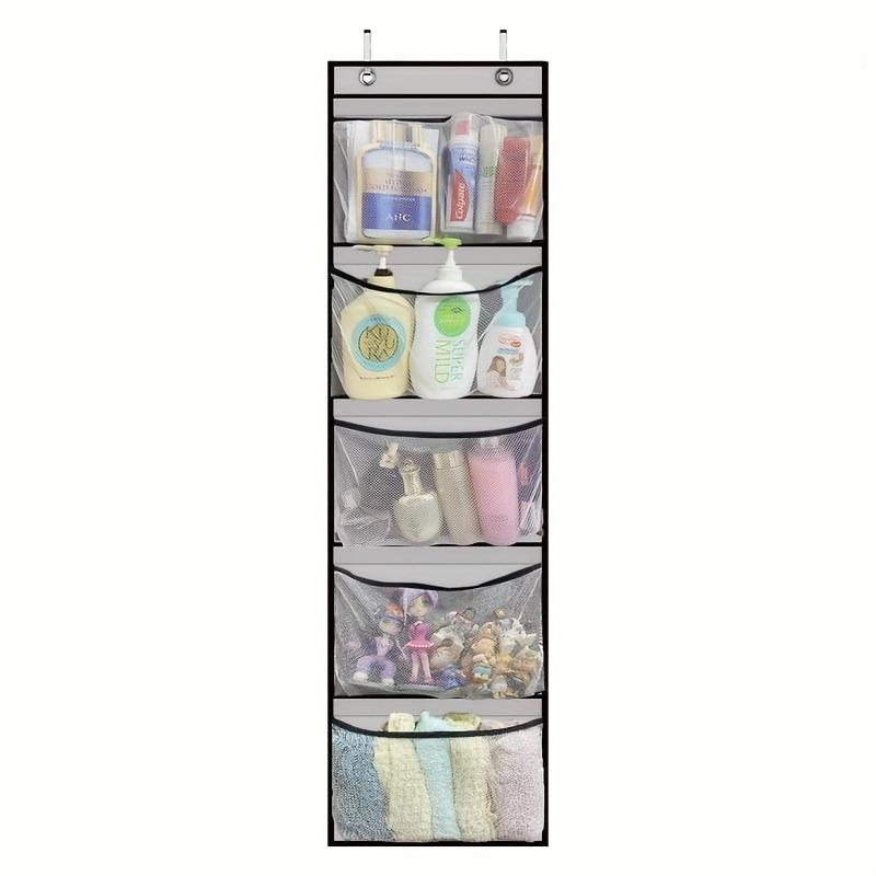 Large Hanging Storage Bag for Toys, Clothes & Sundries - 5-Layer Over-the-Door Organizer - Durable Non-Woven Fabric with Lining Board Room Hangable