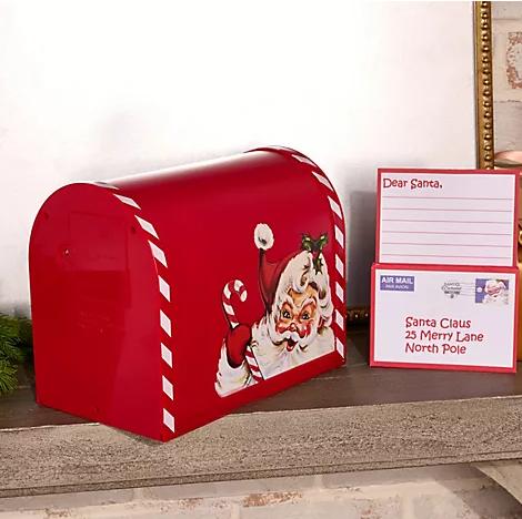 Mr. Christmas Santa's Enchanted Mailbox with Stationery