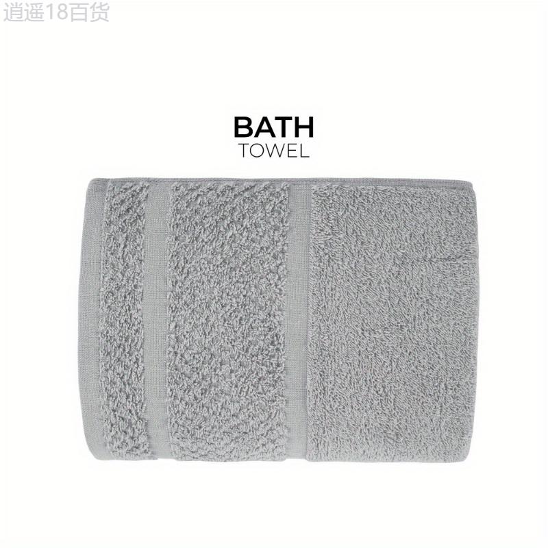 10 Piece Towel Set with Upgraded Softness & Durability, Grey Cotton Resistant