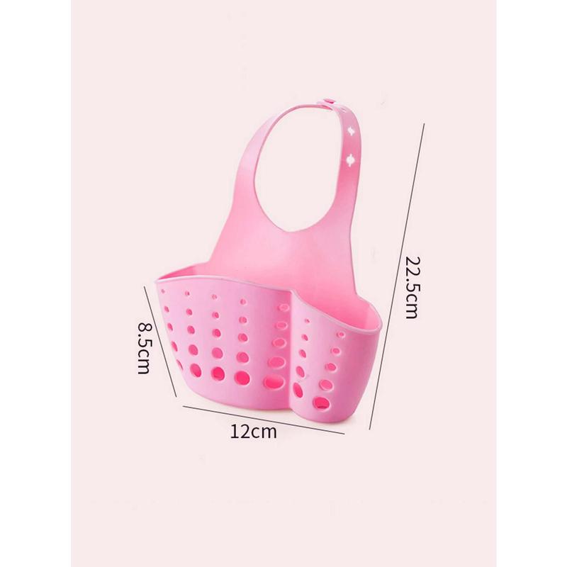 1pc Kitchen Portable Sink Sponge Holder, Rack Hanging Basket Shelf Baskets Drain Bag Strainer Organizer Bath Storage Gadget Tool