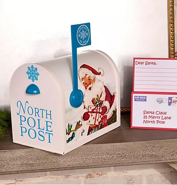 Mr. Christmas Santa's Enchanted Mailbox with Stationery