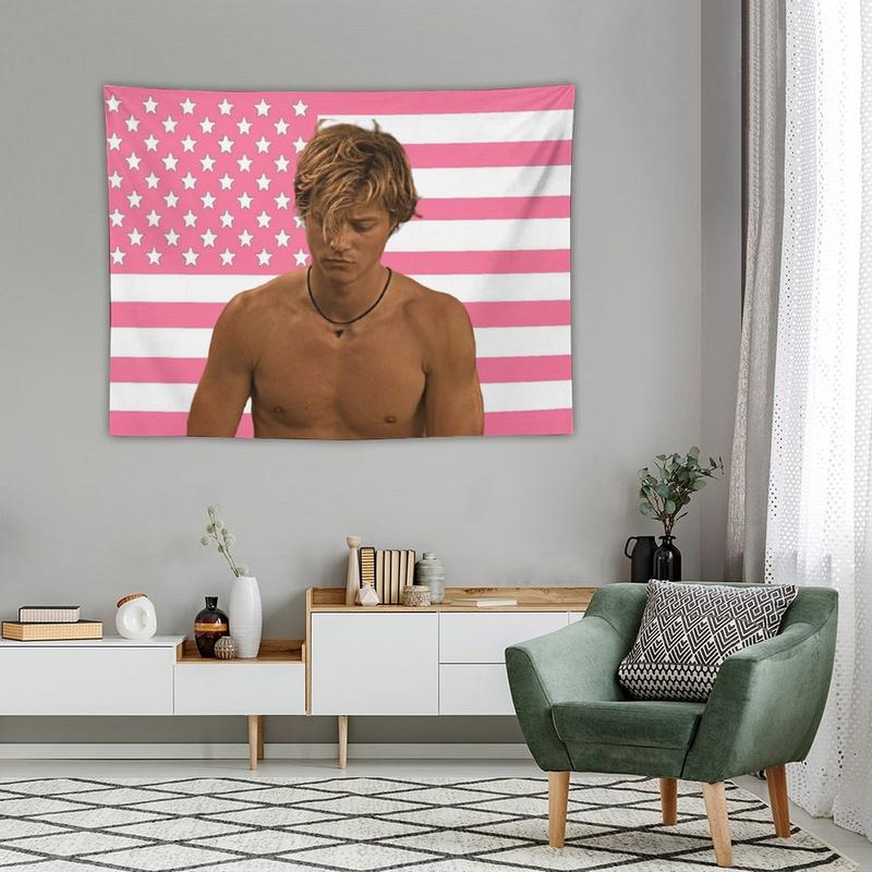 JJ Maybank Tapestry Outer Banks Poster Pink Flag Background Blanket Dormitory Room Bedside Living Room Rudy Pankow Wall Cover Party Decorations