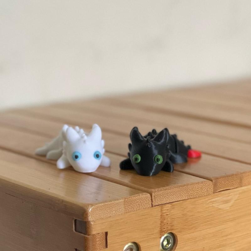 3D Printed Flexi Fury Dragon Figurines