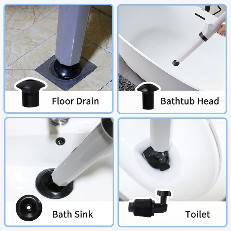 Toilet Plunger Air Drain Blaster High Pressure Drain Clog Remover Tools for Plugging Toilets, Sink, Bathtubs and Drains home accessory