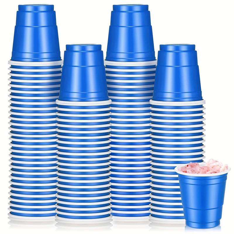 2oz Plastic Shot Cup, 100pcs Disposable Shot Cup, Disposable Shot Glasses, Portable Drinking Cup for Wedding, Graduation Party, Summer Gift