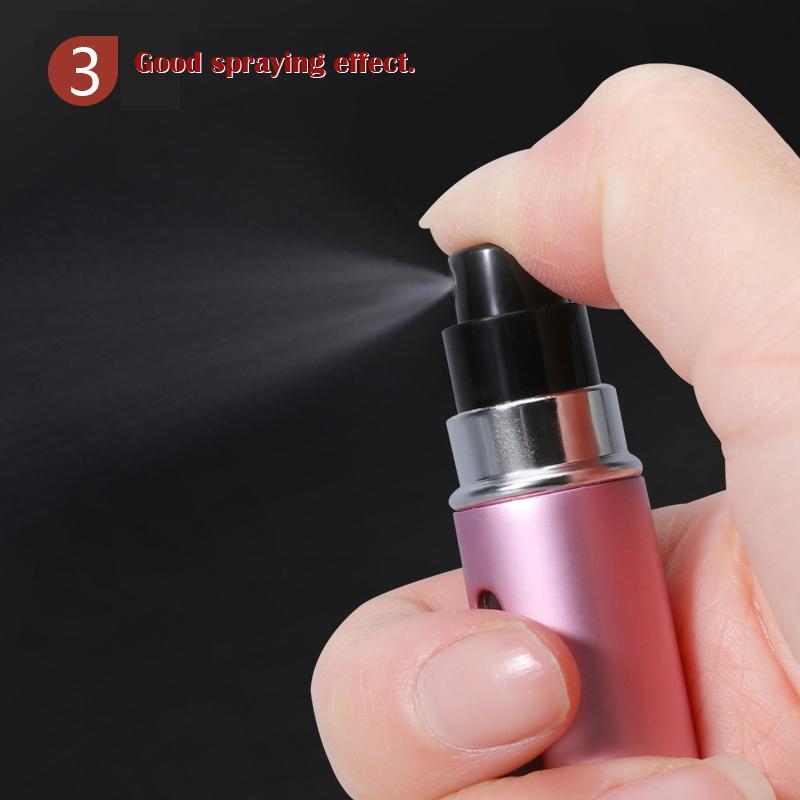 Portable Mini Perfumes Bottles, 5pcs Refillable Spray Bottles, Travel Perfume Atomizers, Portable Travel Spray Bottles, Empty Cosmetic Bottles For Perfume