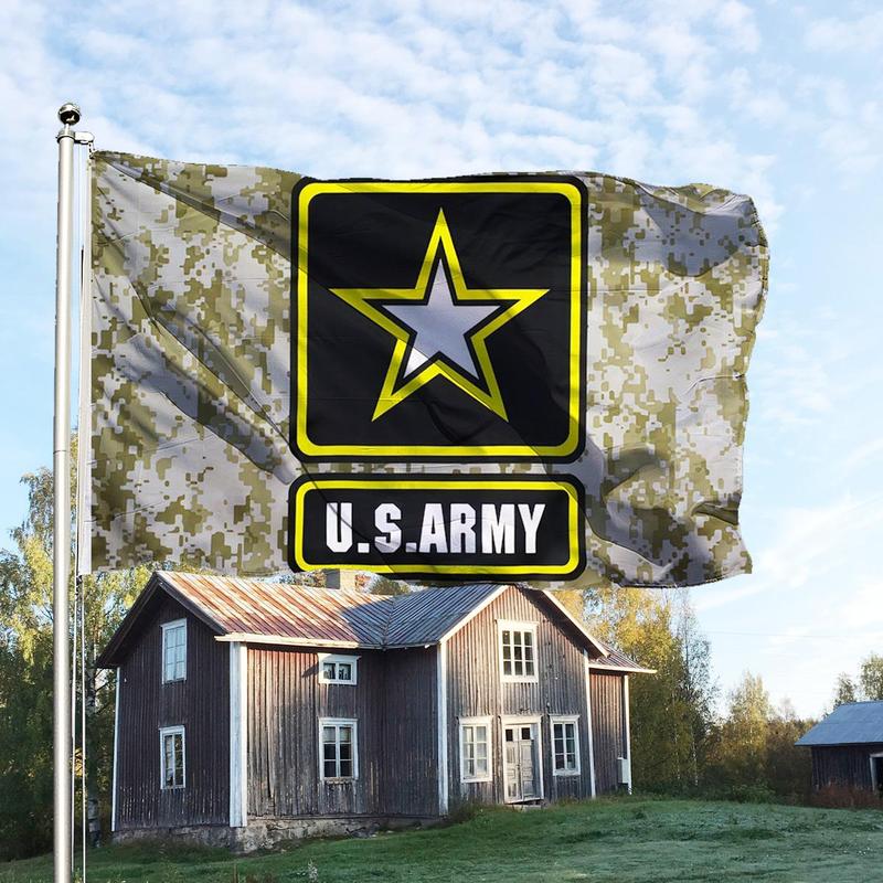 Us Army Flag, 3x5ft Us Army Flag, Indoor Outdoor Decoration Flag with 2 Brass Grommets, Double Stitched Edges, American Flag, Party Supplies