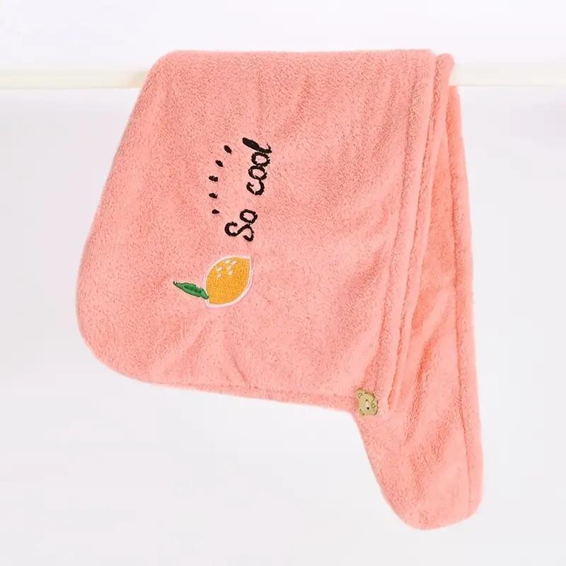 Summer Stuff Star & Letter Pattern Hair Towel, Soft Hair Towel Wrap, Hair Towel Cap for Women & Girls, Girly Bedroom Accessories, Bathroom Girl Accessories, Boyfriend Gifts