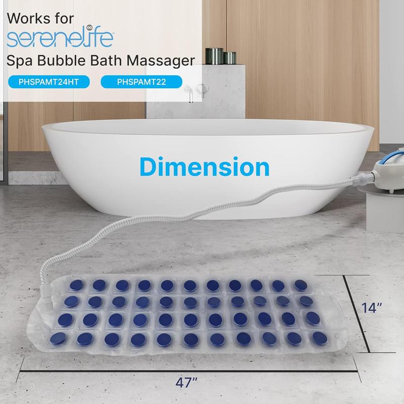 Waterproof Spa Massage Mat | Replacement for Full Body Bubble Bath Mats