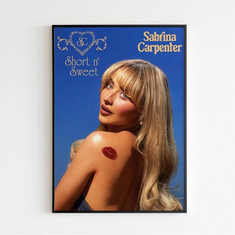 Short n' Sweet Sabrinaa Carpenterr Album Cover Art Poster - Premium Luster Photo Paper