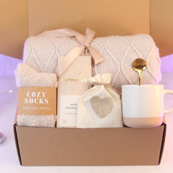 Warm and Cozy Gift Box, Hygge Gift Box, Happy Birthday Gift, Christmas Gift Basket