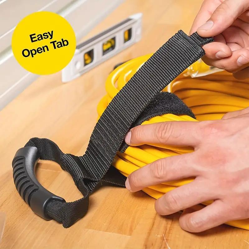 Extension Cord Holder Organizer, 2 Counts Storage Strap with Handle, for Garage, RV and Boat Storage and Organization, Car Accessories