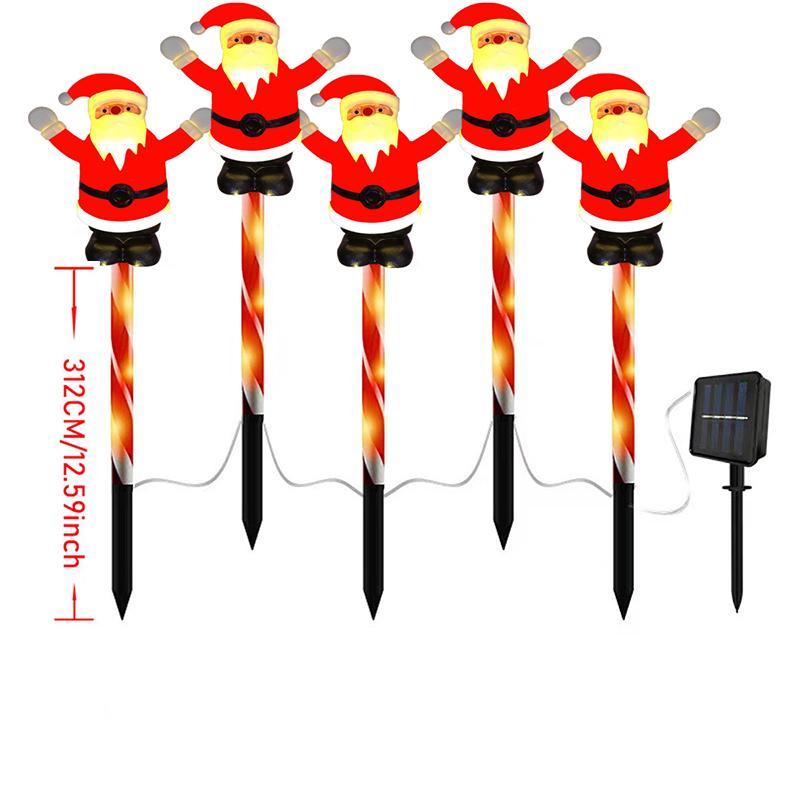 Solar Powered Christmas Decoration Light, Outdoor Garden Lawn Decoration Ground Light, Decorative Light for Patio, Yard, Garden, Walkway, Lawn