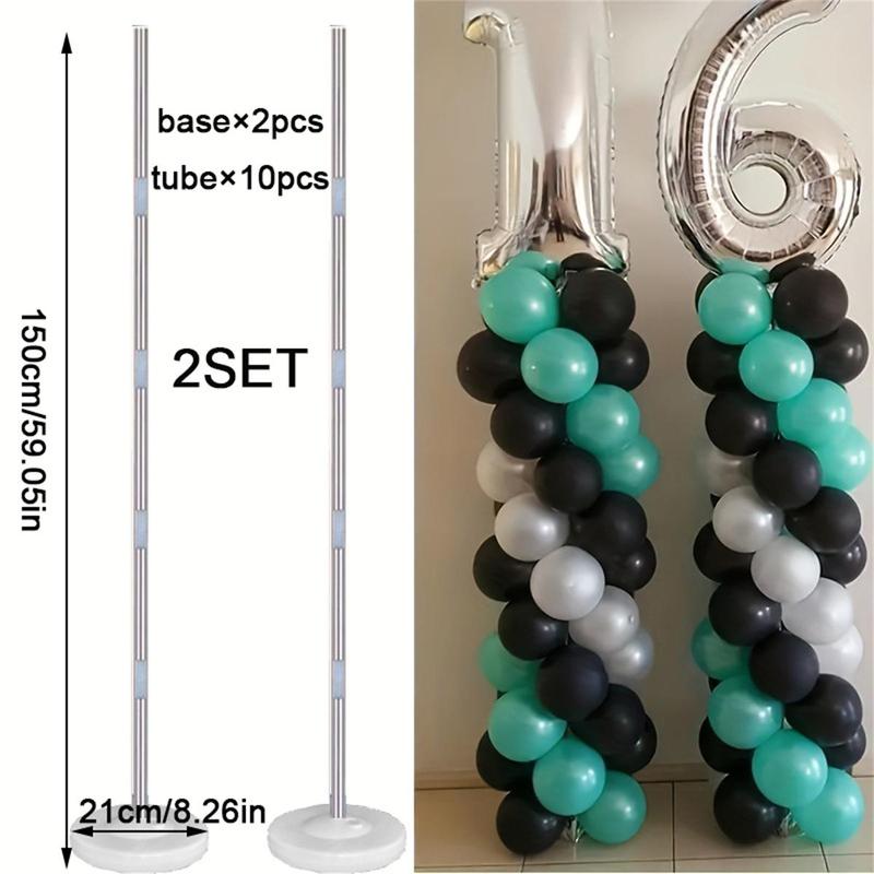 Balloon Stand, 2 Sets Adjustable Balloon Stand Kit, Reusable Balloon Stand, Party Supplies, Birthday Party Decoration Accessories, Trending Home Decor 2024