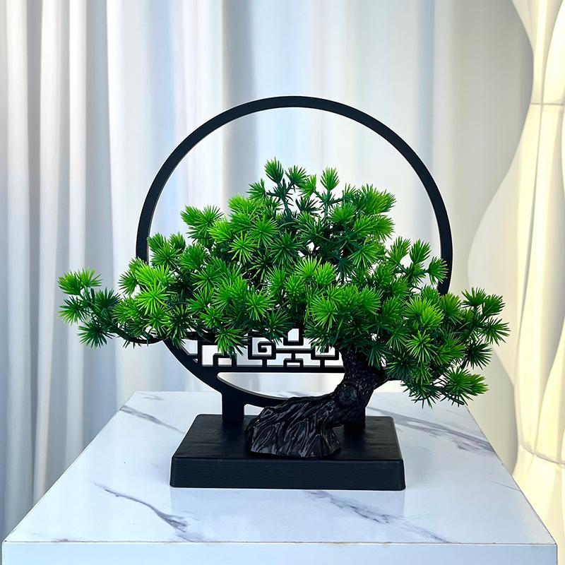 Artificial Plant, 1 Count Faux Plant Desk Decoration, Desktop Decorative Plant for Home Living Room Bedroom Dining Room, Home Decor Supplies