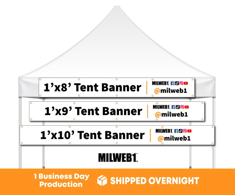 Tent Vinyl Banners - Milweb1