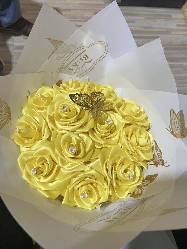 Yellow Forever Roses Flowers Rose Decorative