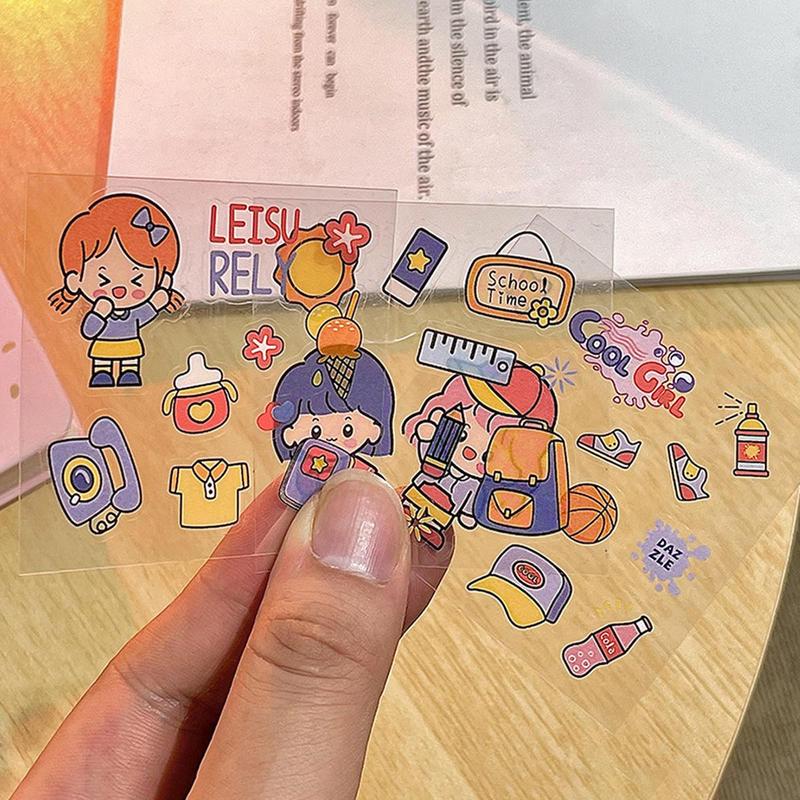 Cartoon Pattern Sticker (100pcs), Waterproof Self Adhesive Decor Paper, Decor Sticker for Gift Greeting Card Water Bottle Laptop Phone