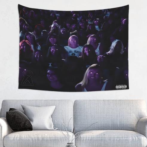 Lil-Uzi-Vert-Eterna gift colorfulBedroom 40*30inch tapestry wall tapestry Blanket Carpet home decoration  living room boys girls decoration college dormitory interesting tapestry