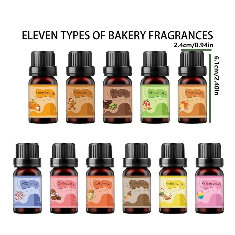 Bakery Fragrance Oil Set, 6 Counts box Aromatherapy Essential Oil, Home Fragrance for Living Room, Bedroom, Office, Car, Party Gift