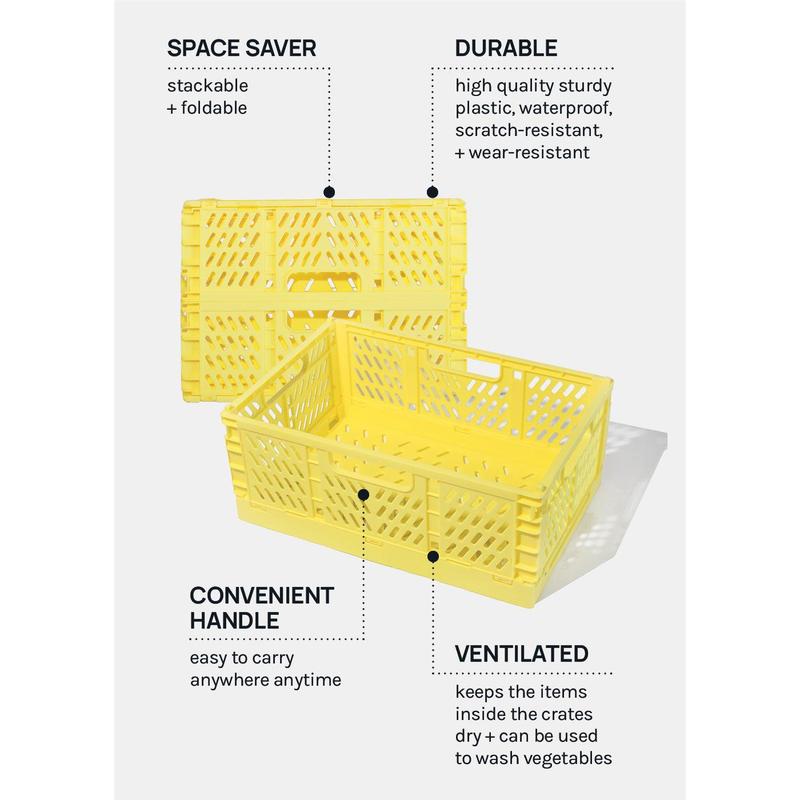 A+ Collapsible Folding Crates- Large