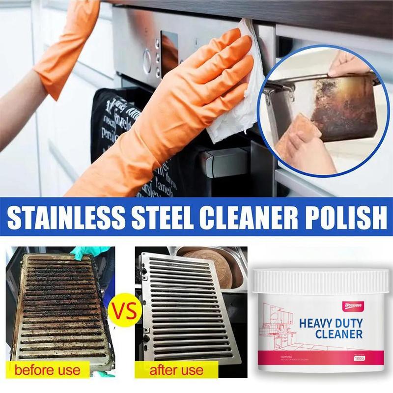 Cleaner with Sponge, Kitchen Stove Cleaner, Rust Remover, Paint Care Cleaner, Car Washing & Maintenance Product for RV Kitchen